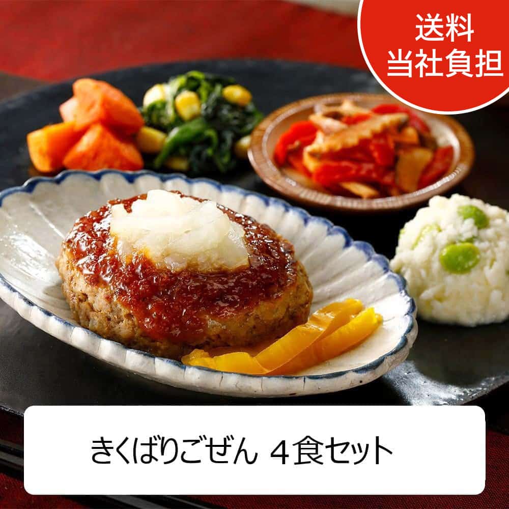 【送料当社負担】きくばりごぜん お試し4食【応援キャンペーン】