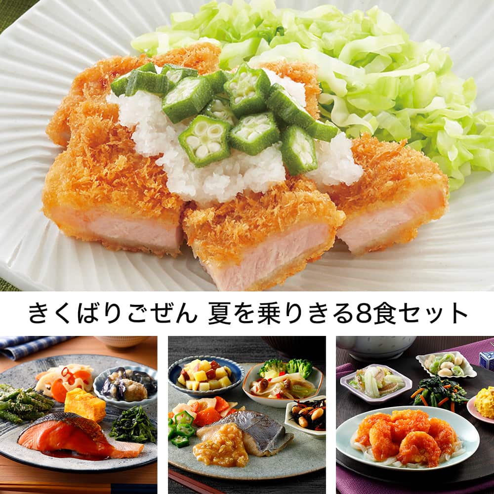 きくばりごぜん 夏を乗りきる8食セット ・2025年8月