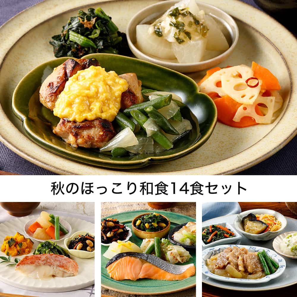 秋のほっこり和食14食セット・2025年9月